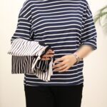 تیشرت لانگ راه راه بوتیک پاپلی