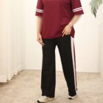 ست زرشکی زنانه