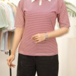 تیشرت نیم زیپ زنانه