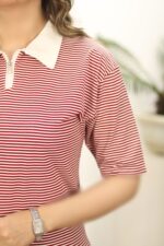 تیشرت راه راه یقه دار