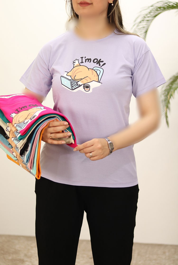 تیشرت نخی زنانه