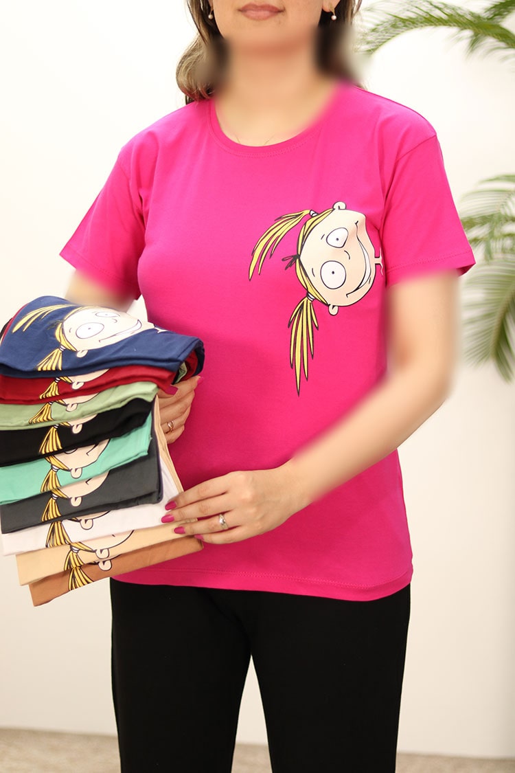 تیشرت دخترونه پنبه