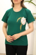 تیشرت سبز زنانه