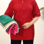 تیشرت لانگ طرح برجسته