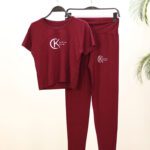 ست زرشکی زنانه