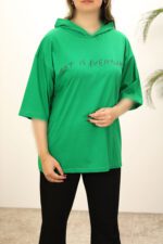 تیشرت کلاهدار باکسی