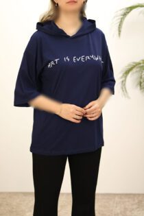 تیشرت زنانه کلاهدار