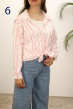 شومیز مانتویی دخترانه