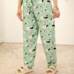 شلوار نخی طرحدار