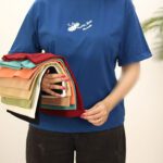 تیشرت آبی زنانه