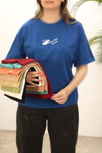 تیشرت آبی زنانه