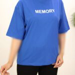 تیشرت آبی زنانه