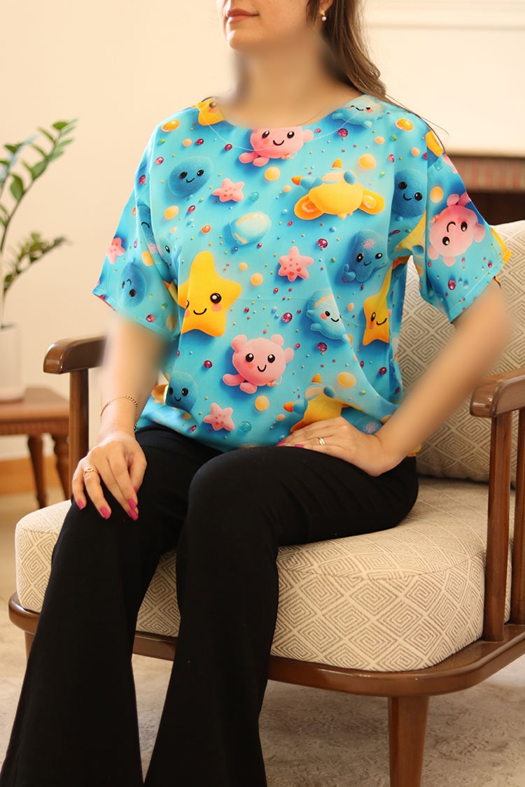 تیشرت نخی دخترانه