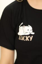 تیشرت مشکی گربه