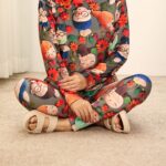 بلوز شلوار مخمل 3بعدی