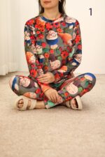 بلوز شلوار کارتونی دخترانه