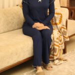 ست سرمه ای زنانه