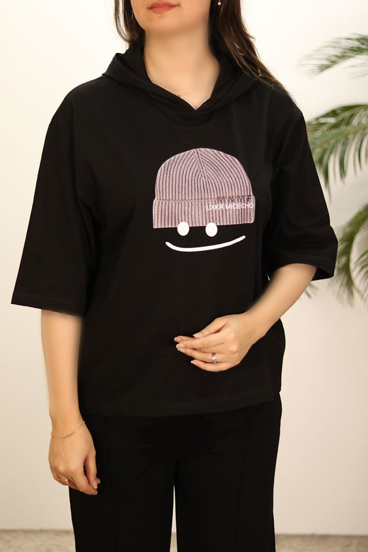 تیشرت مشکی زنانه