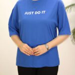 تیشرت ابی زنانه