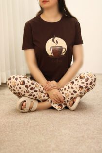 ست قهوه ای زنانه