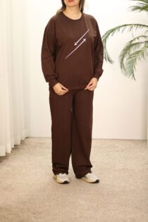 ست زنانه قهوه ای