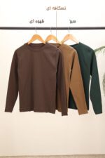 بلوز یقه گرد ساده