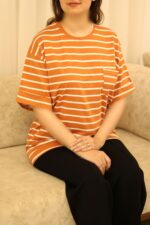 تیشرت باکسی راه راه