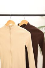 بلوز جلو زیپ دار