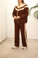 ست قهوه ای زنانه