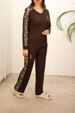 ست قهوه ای زنانه