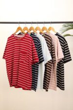 تیشرت لانگ راه راه