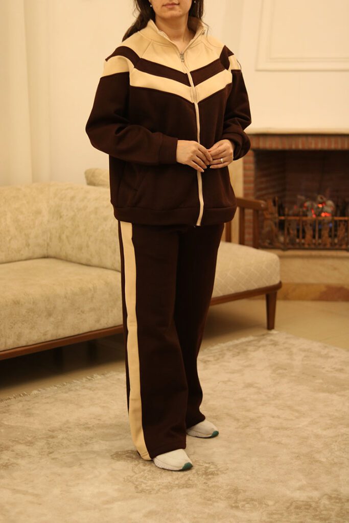 ست قهوه ای زنانه