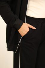 ست مشکی بغل نوار