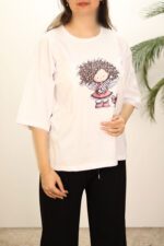 تیشرت سفید زنانه