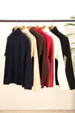 یقه اسکی دخترانه ساده