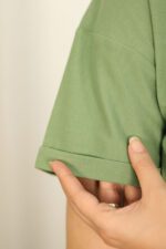 تیشرت کراپ پاکتی