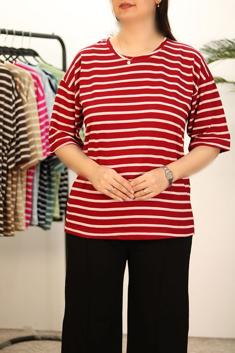 تیشرت راه راه زنانه