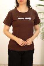 تیشرت قهوه ای زنانه