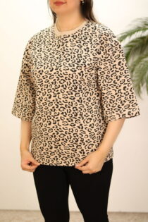 تیشرت پلنگی سایز بزرگ