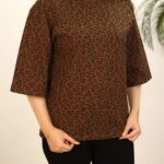 تیشرت باکسی پلنگی