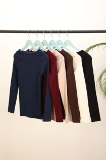 بلوز یقه قایقی دخترانه