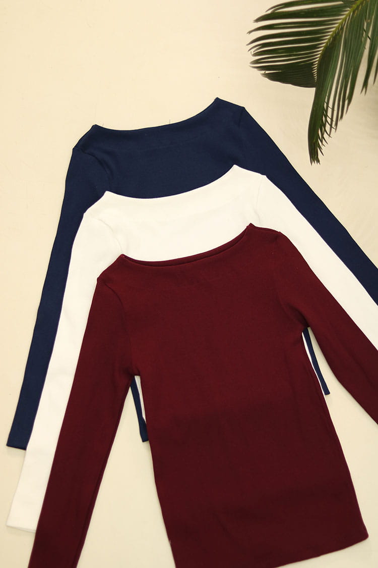 تیشرت یقه قایقی